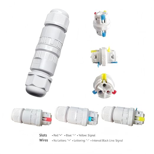 Waterproof 3PIN Wire Connector for Permanent Outdoor Lights, String Light - Image 8