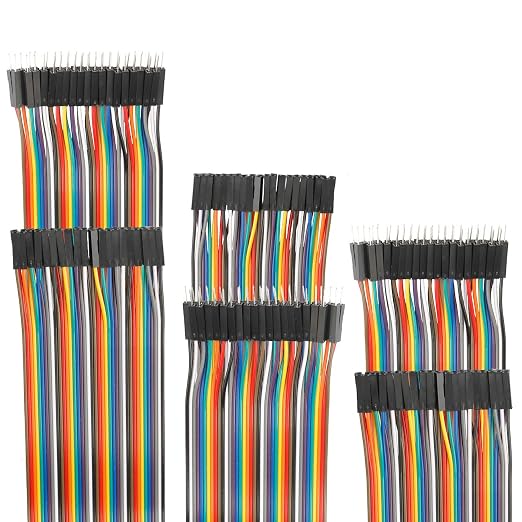 120pcs 30cm Dupont Wire Male to Female Breadboard Jumper Wires 11.8 inch by EDGELEC