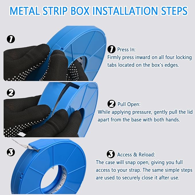 Metal Pipe Strap, 3/4 inch, 100 FT, Galvanized Hanger Strapping - Image 6