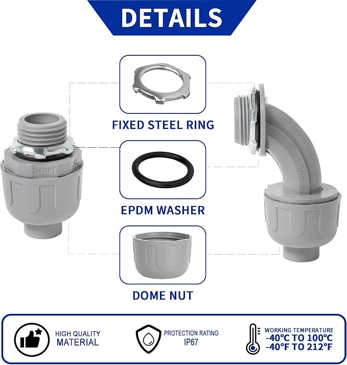 Yariwiz Flexible Electrical Conduit Liquid Tight PVC Conduit Kit - Image 8