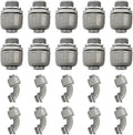 Conduit Connectors, 3/4 Inch Liquid Tight Connector NPT Non-Metallic by HDHAODA