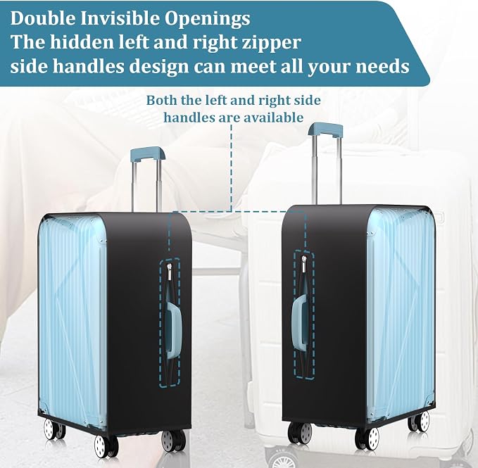 Upgraded Clear TPU Suitcase Cover Protector - Image 4