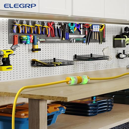 ELEGRP Lighted Straight Blade Electrical Plug and Connector Set 20 Amp 125 Volt - Image 9