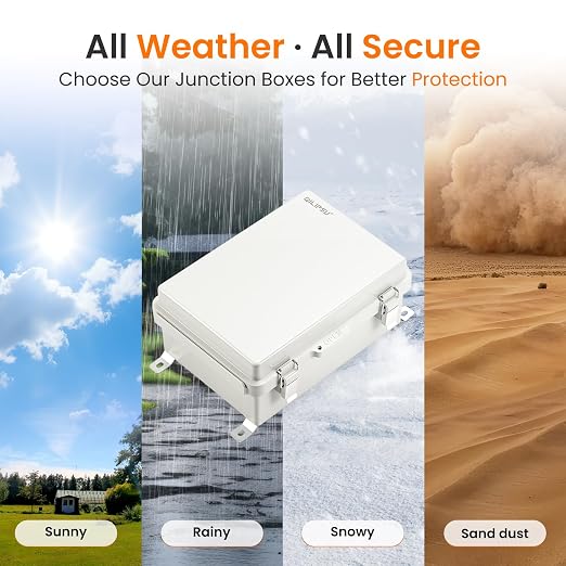 QILIPSU UL94-V0 Outdoor Electrical Box 11.8"x7.9"x6.7" Waterproof Junction Box - Image 7