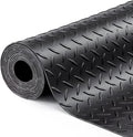 SEAL 4 x 20 FT Premium Garage Floor Mat, Solid 2.8mm Thick Lay-Flat Black by SEAL