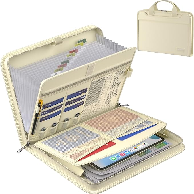 ENGPOW Accordion File Organizer, Fireproof Expanding File Folder by ENGPOW