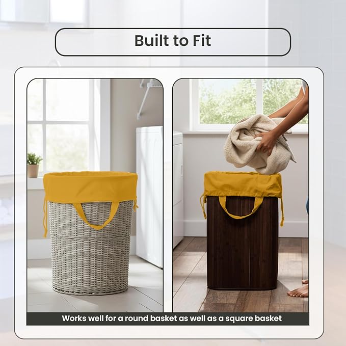 LFH Home Cotton Canvas Large Laundry Bag - Image 7