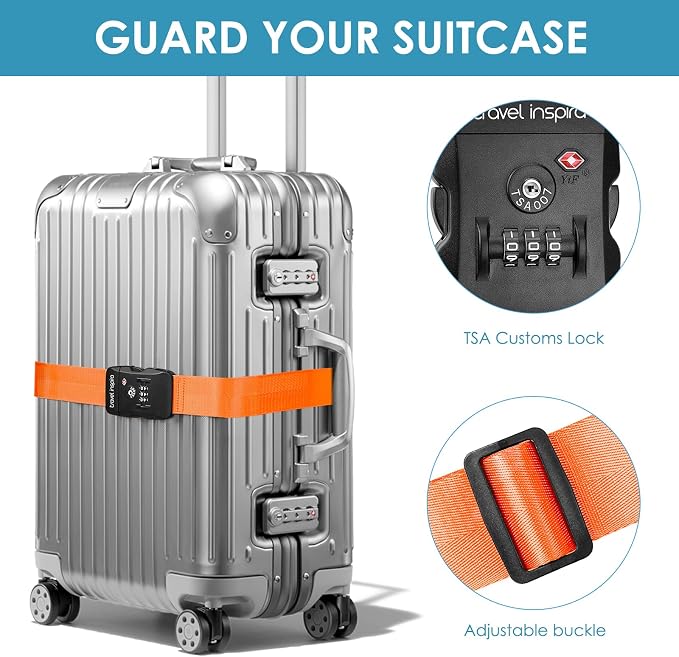 Travel Inspira Luggage Straps for Suitcases - Image 2