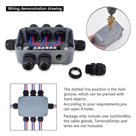 Outdoor Junction Box, IP66 Waterproof Electrical Project ABS Plastic Boxes | - Image 5