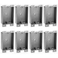 Relaxweex 8 Pack Plastic Shallow Electrical Box, 8 Cubic Inch Grey Shallow by Relaxweex