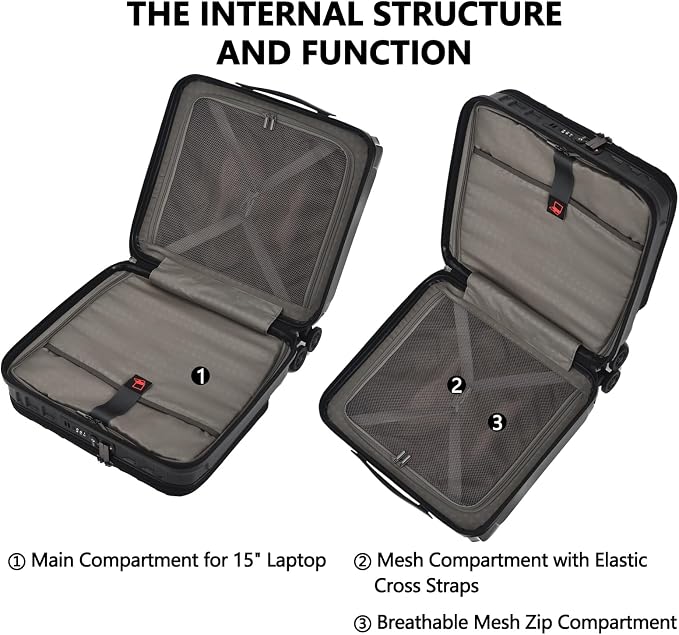 TydeCkare 16" Carry on Luggage - Image 5
