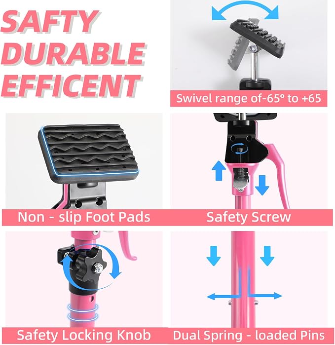 2PK Metal Cabinet Jacks for Installing Cabinets, 200LB Load 3rd Hand Support - Image 3