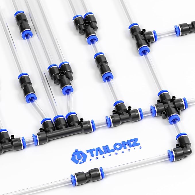 TAILONZ PNEUMATIC 5/32 inch or 4mm od Push to Connect Fittings Pneumatic - Image 8