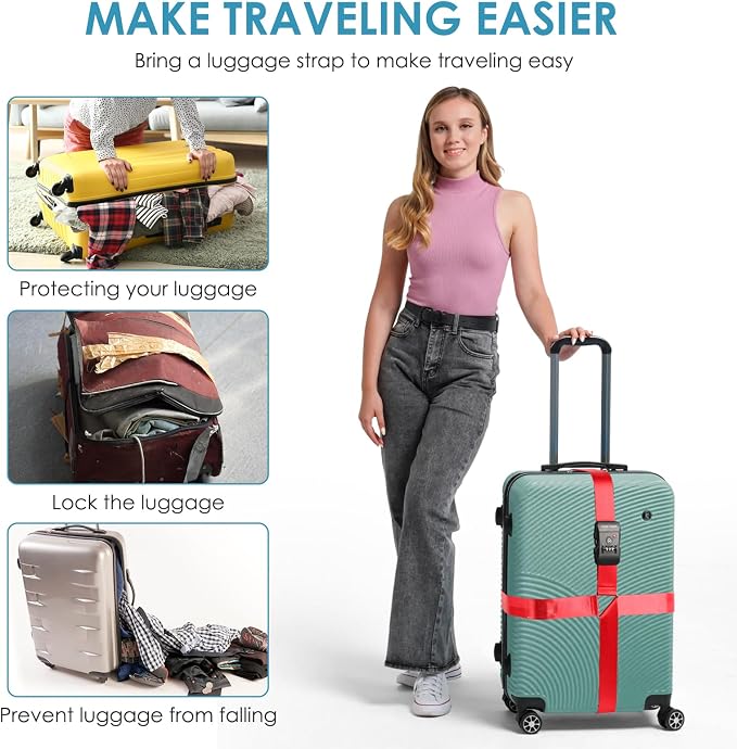 Travel Inspira Luggage Straps for Suitcases - Image 5