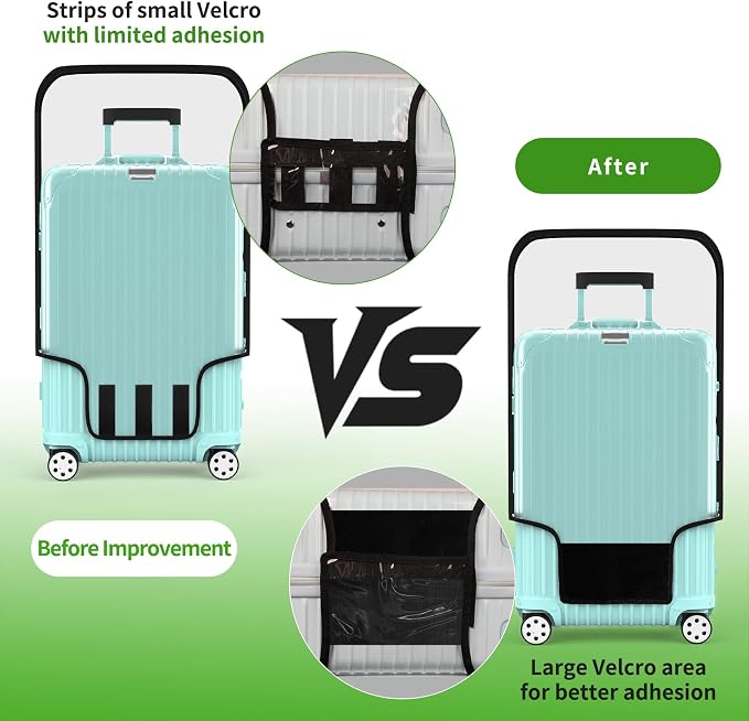 Suitcase Covers For Luggage, 30 Inch Clear PVC Luggage Covers Protector Full - Image 7