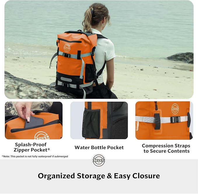 STOVER 5/10/25/30/40/55L Waterproof Backpack- Floating Dry Bag - Image 7