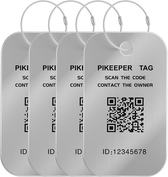 Smart QR Code Luggage Tags by PIKEEPER