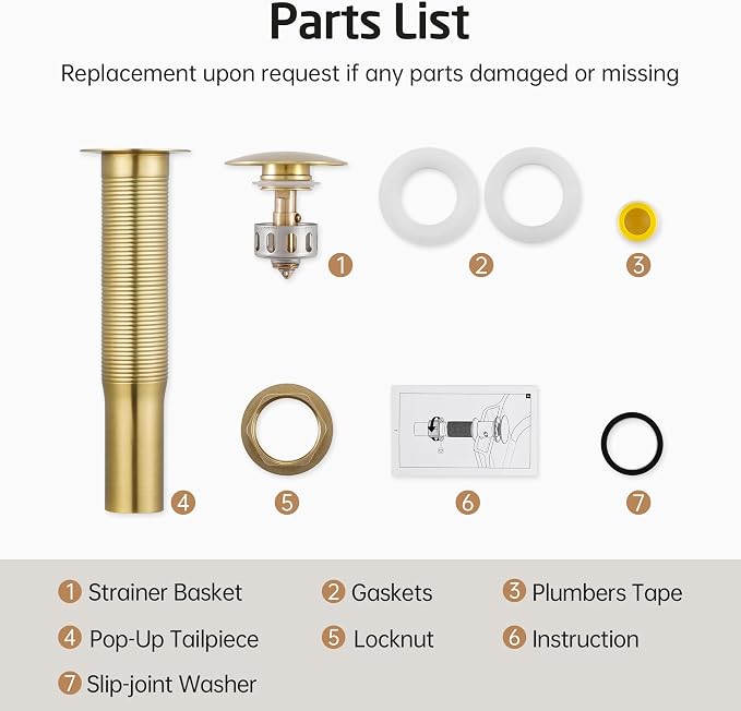 KES Sink Drain without Overflow Anti Clogging Pop Up Drain - Image 9