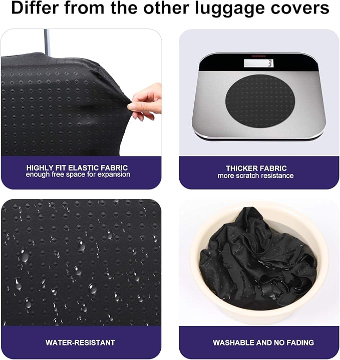 7-Mi Travel Luggage Protector Suitcase Cover 22"-24" Suitcase Dust Cover Size M - Image 5