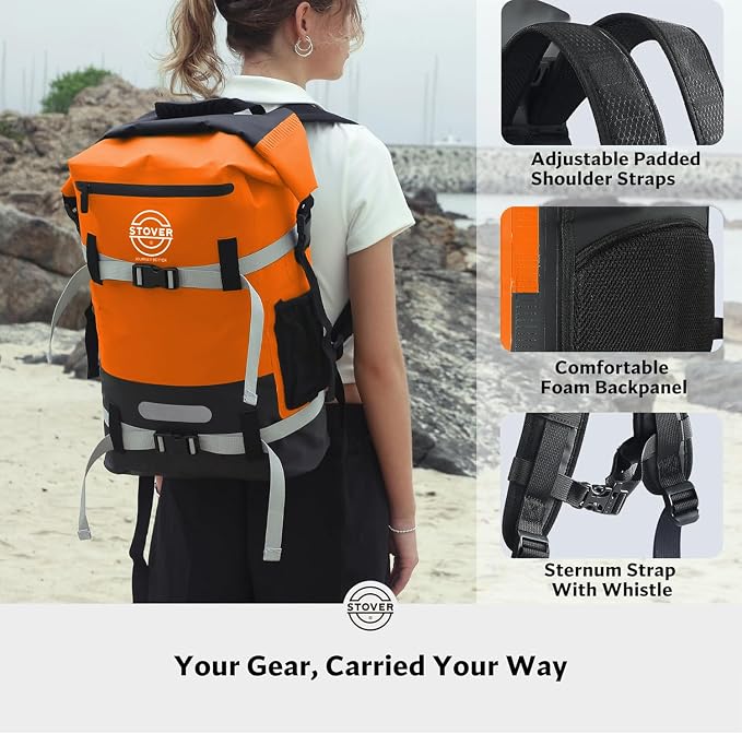 STOVER 5/10/25/30/40/55L Waterproof Backpack- Floating Dry Bag - Image 5