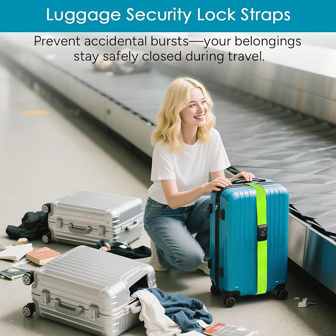 Travel Inspira Luggage Straps for Suitcases - Image 3