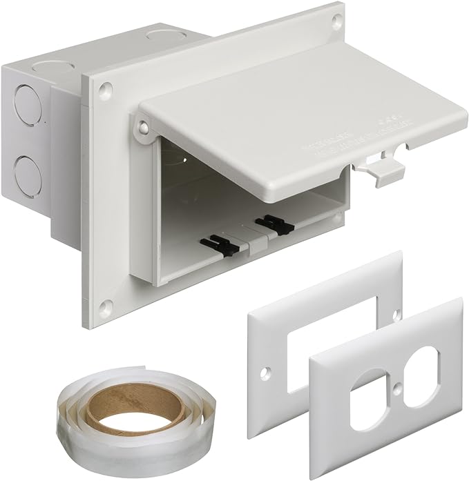 Arlington DBHR1W-1 Low Profile IN BOX Electrical Box by Arlington
