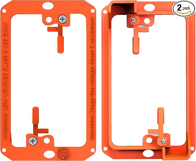 BWP Low Voltage Mounting Bracket 1 Gang, 2 Pack by BWP