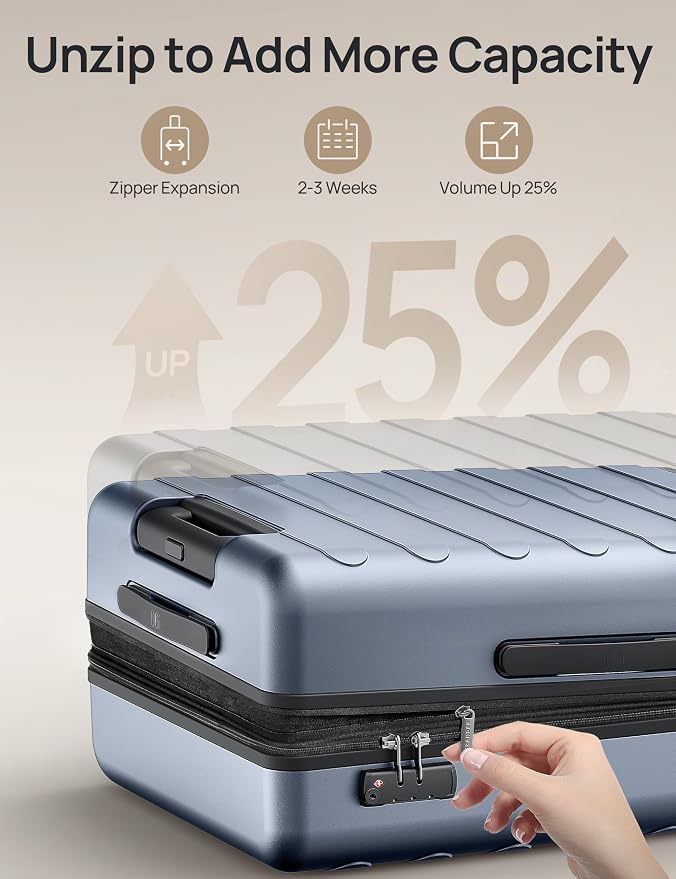 NINETYGO Large Checked Luggage 28 Inch, Checking In Luggage - Image 4
