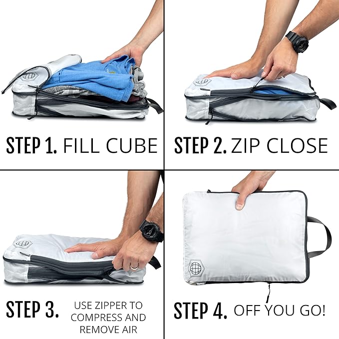 Extra Large Compression Packing Cube 6 Piece Set - Image 3