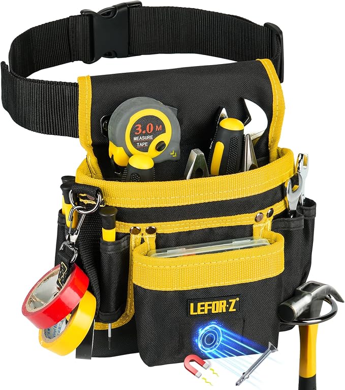 Tool Belt, Magnetic Tool Pouch, 14-Pockets Tool Belts by LEFOR%C2%B7Z