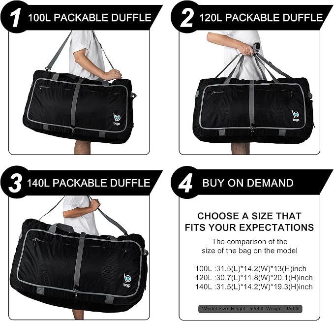 Bago Large Foldable Duffel Bags - Image 10