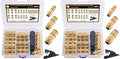 CheeMuii 23PCS Brass DOT Air Line Fittings Kit Push Lock DOT Straight Union by CheeMuii