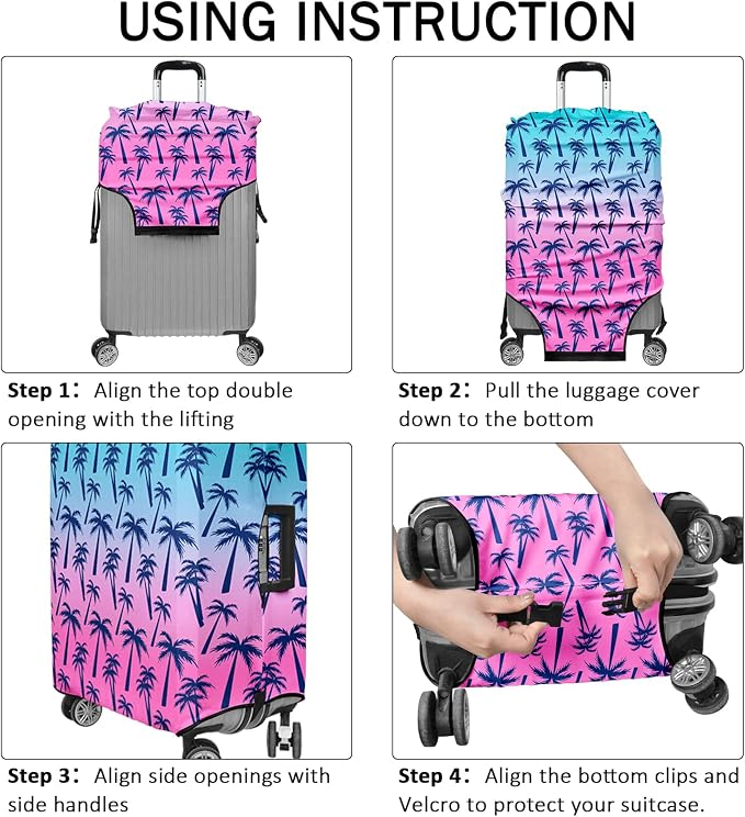 Luggage Cover for Suitcase Elastic Suitcase Cover Protector, Carry On Luggage - Image 7