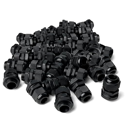 1/4" NPT Strain Relief Nylon Cord Grip Cable Glands by MGISpeedWare