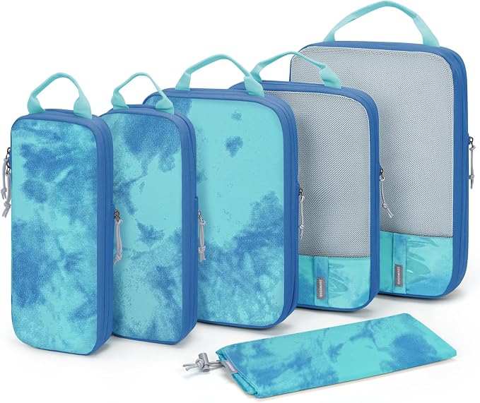 BAGSMART 6 Set /4 Set/2 Set Compression Packing Cubes by BAGSMART