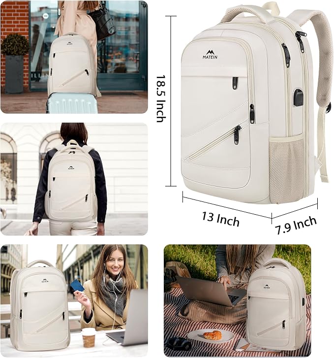 MATEIN Laptop Backpack Women Large Capacity, Travel Backpack TSA Approved - Image 5