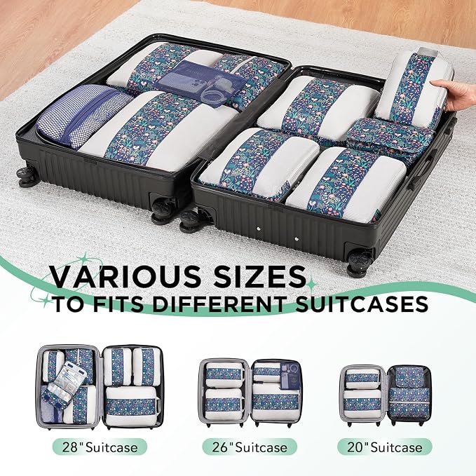 10 Set Compression Packing Cubes - Image 8