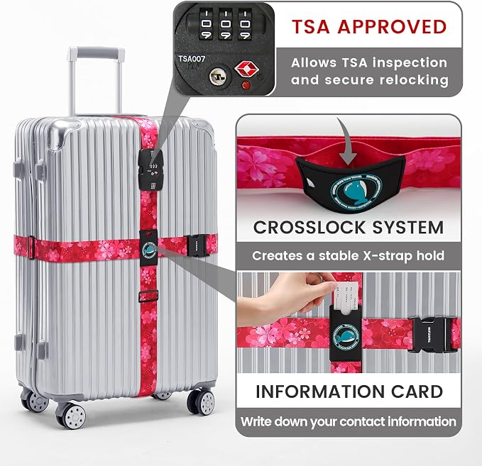 Travelkin Luggage Straps TSA Approved - Image 2