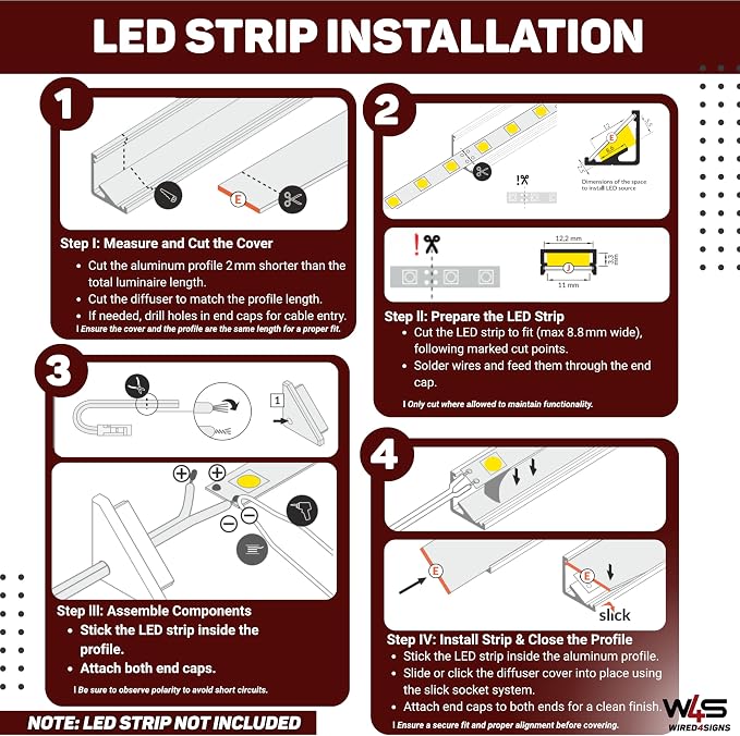 Wired4Signs 5 Pack 2m LED Corner Channel Kit - Image 3
