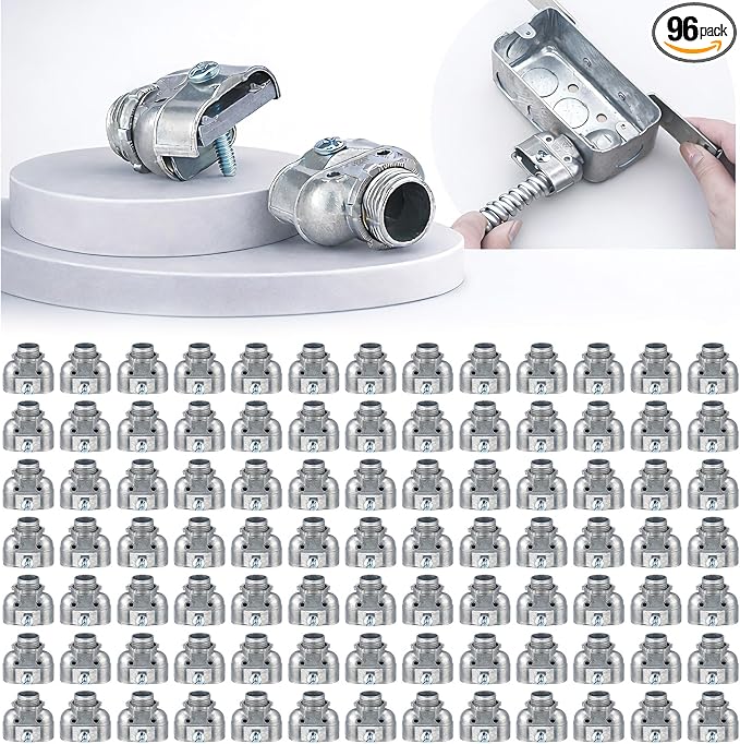 Tandefio 3/8" Flexible Conduit Metal Duplex Connector by Tandefio