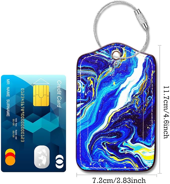 Luggage Tags for Suitcases-Personalized Luggage Tag 4 Pack - Image 4