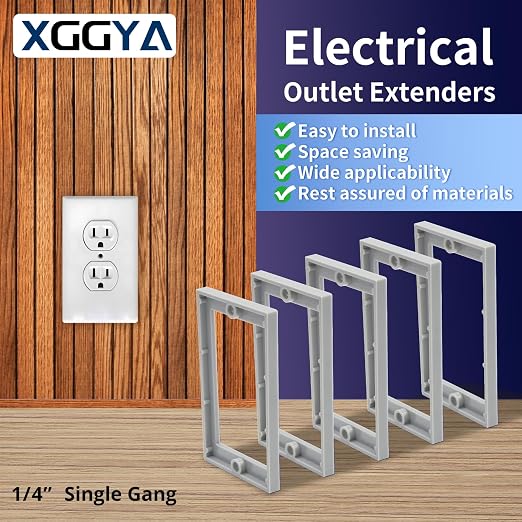1/4Inch Single Gang Receptacle Outlet Box Extenders - Image 2