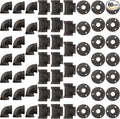 60 Pack 1/2 Inch Cast Iron Pipe Fittings by NIUBIDINDUSTRIALFURNITUR