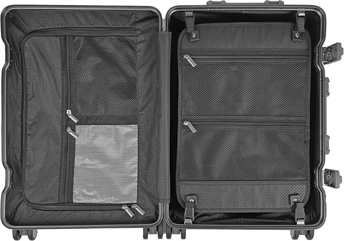 X2 All Aluminum Luggage Suitcase 3 Sizes TSA Lock Carry On Silver - Image 5