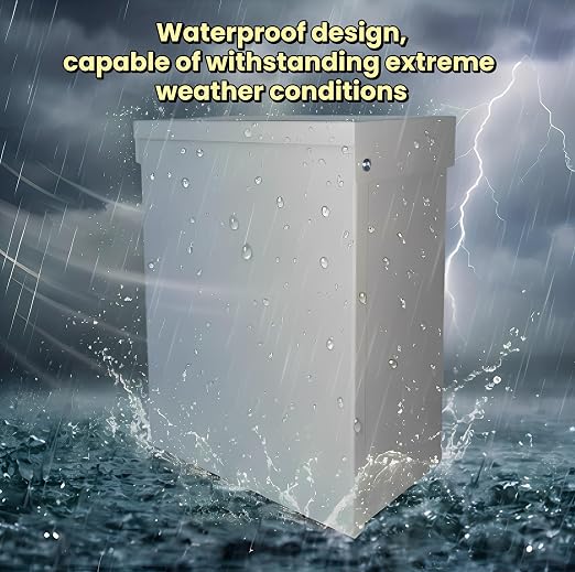 16x12x6 Metal Outdoor Electrical Box, IP66 Waterproof Lockable Enclosure | - Image 4