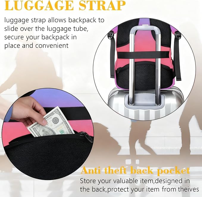 MATEIN Fashion Laptop Backpack, Slim Sturdy Travel Laptops Backpack - Image 6