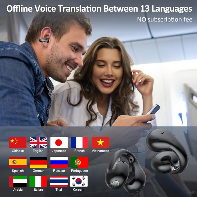AI Language Translation Earbuds Real Time, IAMJOY Language Translator Earbuds - Image 8