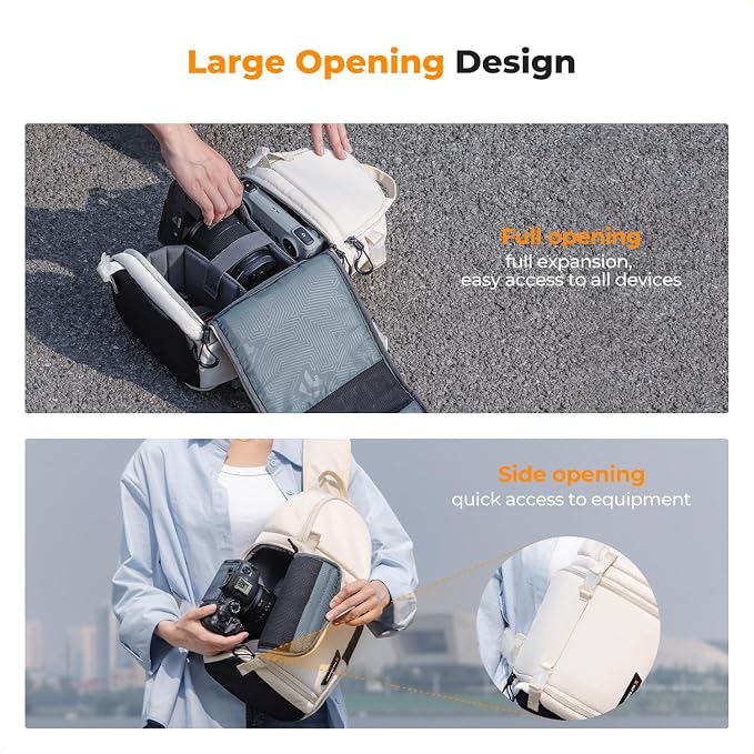 K&F Concept Camera Sling Bag Crossbody Bag Camera Shoulder Backpack - Image 5