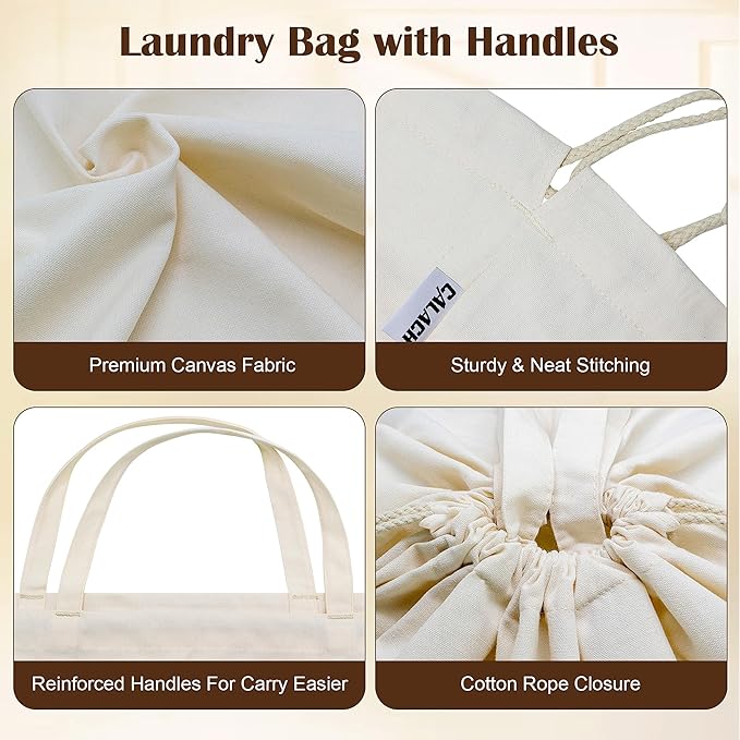 Canvas Laundry Bags 18x18in - Image 5