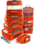Veken 10 Set Packing Cubes for Travel Essential, Suitcase Organizer Bags in 4 by Veken